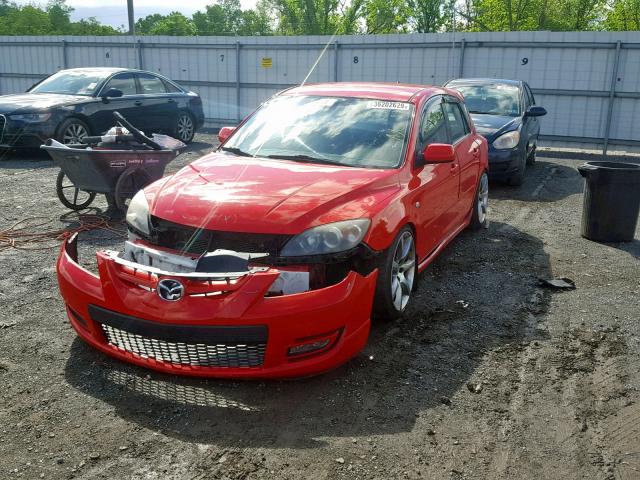 JM1BK34M681156504 - 2008 MAZDA SPEED 3 RED photo 2