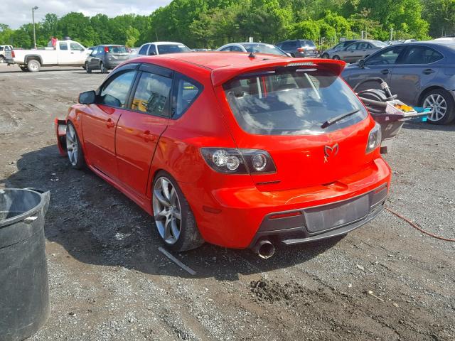 JM1BK34M681156504 - 2008 MAZDA SPEED 3 RED photo 3