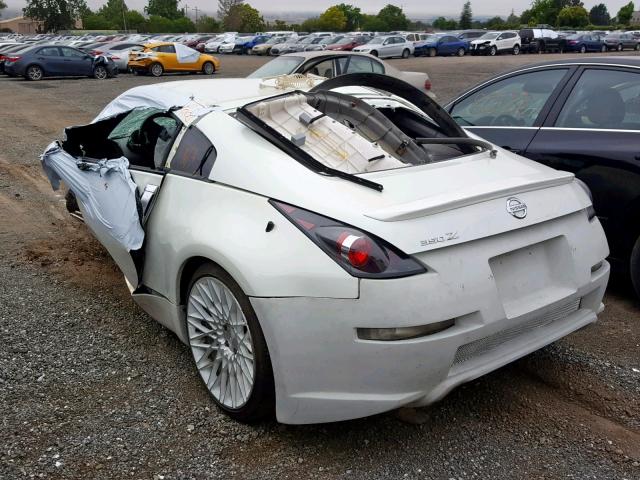 JN1AZ34D54T150881 - 2004 NISSAN 350Z COUPE WHITE photo 3