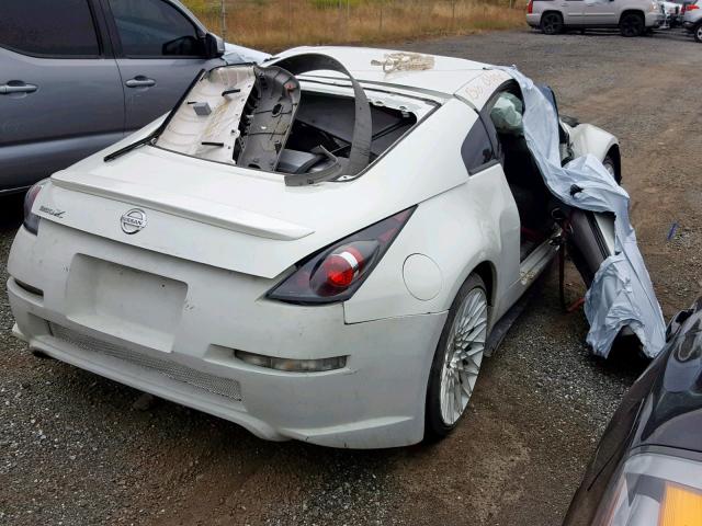 JN1AZ34D54T150881 - 2004 NISSAN 350Z COUPE WHITE photo 4