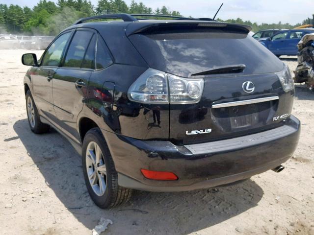 JTJGW31UX60002456 - 2006 LEXUS RX 400 BLACK photo 3