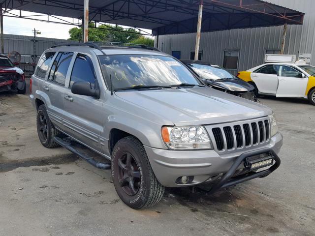 1J4G258N3YC183002 - 2000 JEEP GRAND CHER GRAY photo 1