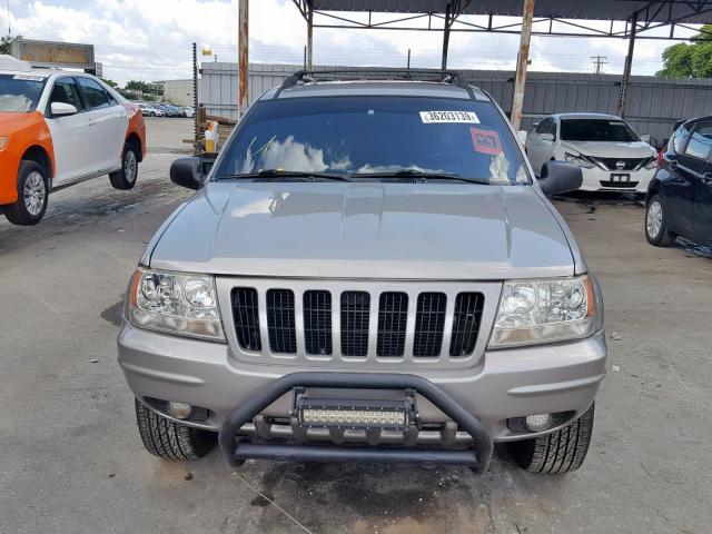 1J4G258N3YC183002 - 2000 JEEP GRAND CHER GRAY photo 9