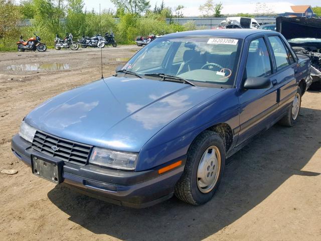 1G1LD554XRY130837 - 1994 CHEVROLET CORSICA BLUE photo 2