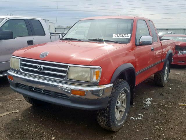 JT4UN24D8V0048204 - 1997 TOYOTA T100 XTRAC RED photo 2