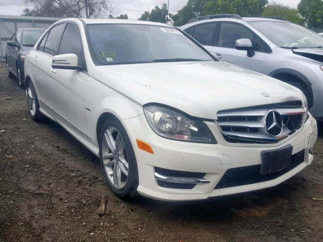 WDDGF4HB6CR202910 - 2012 MERCEDES-BENZ C 250 WHITE photo 1