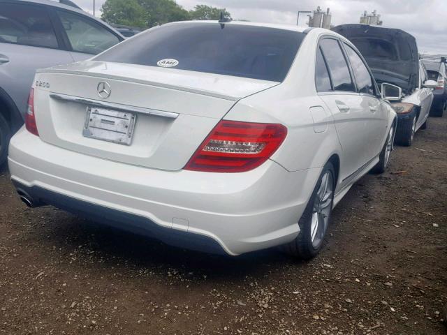 WDDGF4HB6CR202910 - 2012 MERCEDES-BENZ C 250 WHITE photo 4