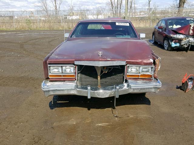 6L579AE611761 - 1980 CADILLAC ELDORADO BURGUNDY photo 9