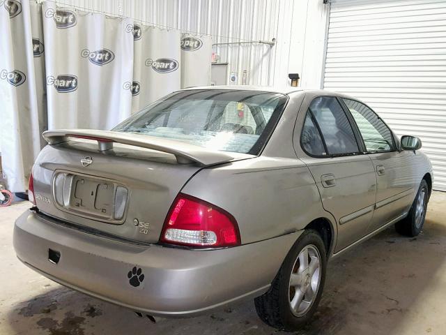 3N1BB51A6YL001145 - 2000 NISSAN SENTRA SE SILVER photo 4