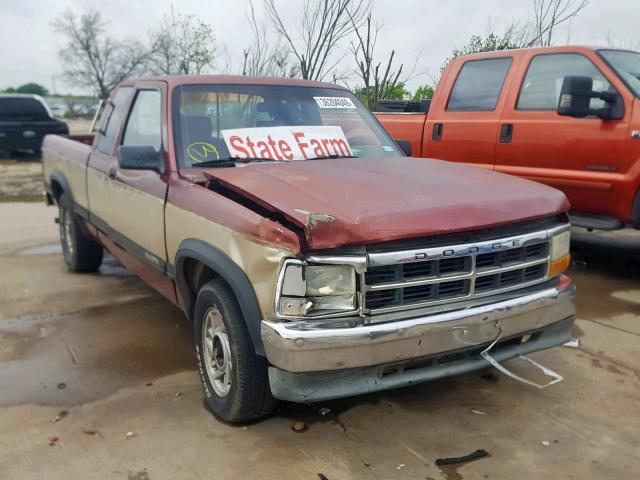 1B7FL23X1PS151353 - 1993 DODGE DAKOTA BURGUNDY photo 1