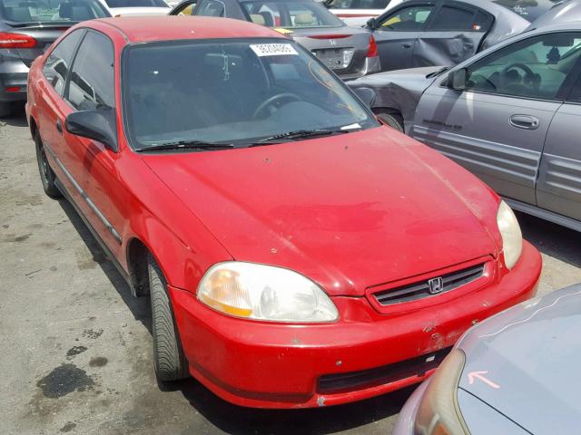 1HGEJ7129VL042394 - 1997 HONDA CIVIC HX RED photo 1