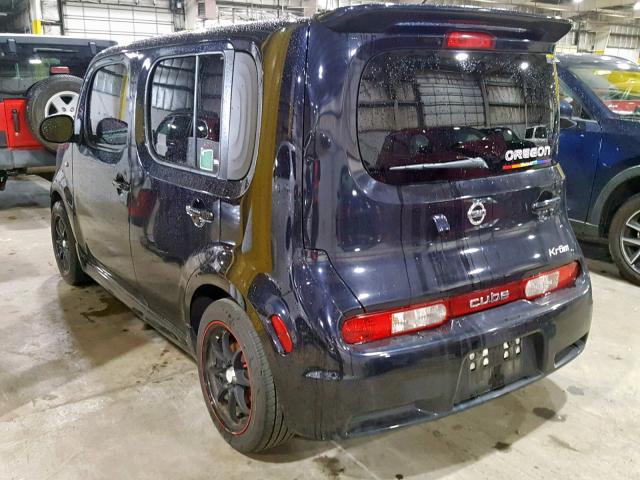 JN8AZ2KRXAT154849 - 2010 NISSAN CUBE BASE BLUE photo 3