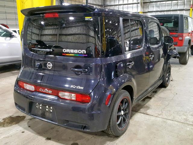 JN8AZ2KRXAT154849 - 2010 NISSAN CUBE BASE BLUE photo 4