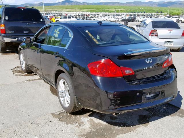 JN1CV6AR2BM354857 - 2011 INFINITI G37 BLACK photo 3