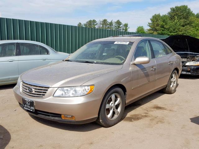 KMHFC46D47A238033 - 2007 HYUNDAI AZERA GLS GOLD photo 2