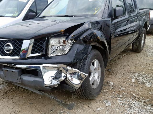 1N6AD07U96C437405 - 2006 NISSAN FRONTIER C BLACK photo 9