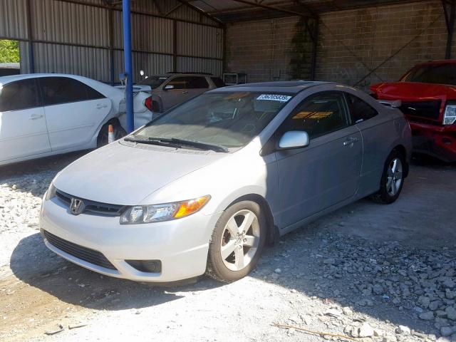 2HGFG12938H541592 - 2008 HONDA CIVIC EXL SILVER photo 2