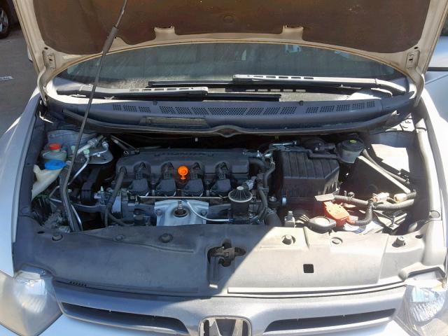 2HGFG12938H541592 - 2008 HONDA CIVIC EXL SILVER photo 7