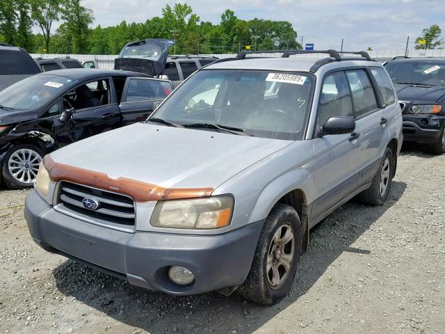 JF1SG63653H730795 - 2003 SUBARU FORESTER 2 SILVER photo 2