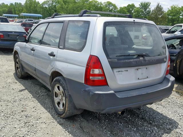 JF1SG63653H730795 - 2003 SUBARU FORESTER 2 SILVER photo 3