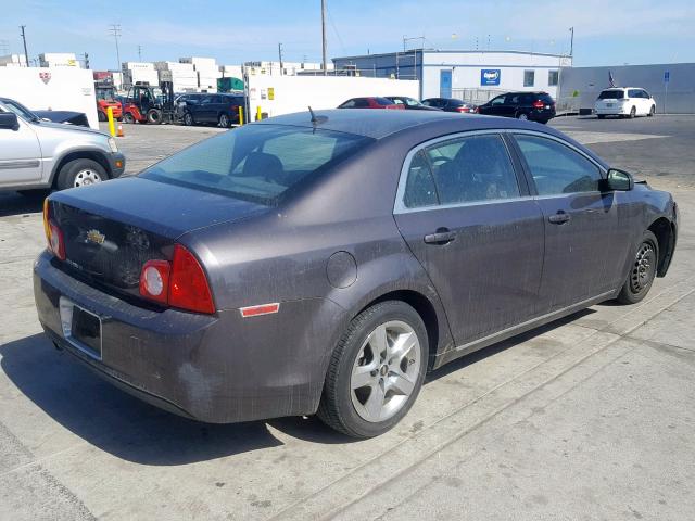 1G1ZC5EB8A4163018 - 2010 CHEVROLET MALIBU 1LT 灰色 照片 4