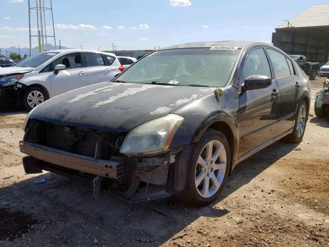 1N4BA41E78C834807 - 2008 NISSAN MAXIMA SE BLACK photo 2