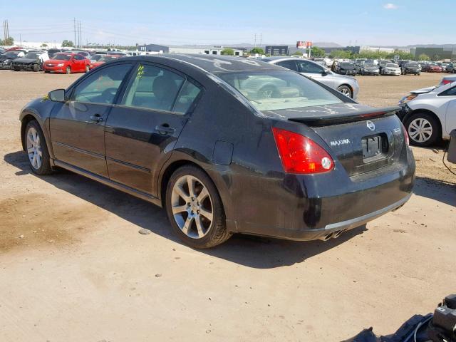 1N4BA41E78C834807 - 2008 NISSAN MAXIMA SE BLACK photo 3