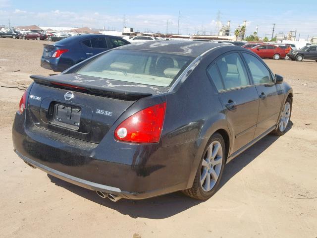 1N4BA41E78C834807 - 2008 NISSAN MAXIMA SE BLACK photo 4