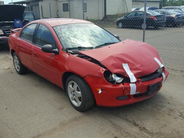 1B3AS46C22D583627 - 2002 DODGE NEON SE RED photo 1