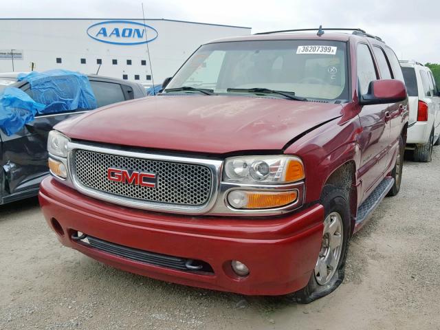 1GKEK63UX6J137892 - 2006 GMC YUKON DENA BURGUNDY photo 2