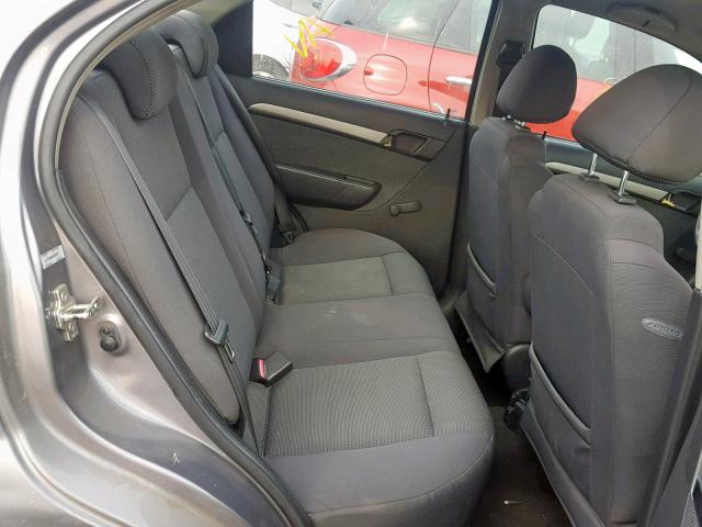 KL1TD56688B279876 - 2008 CHEVROLET AVEO BASE Сұр фото 6