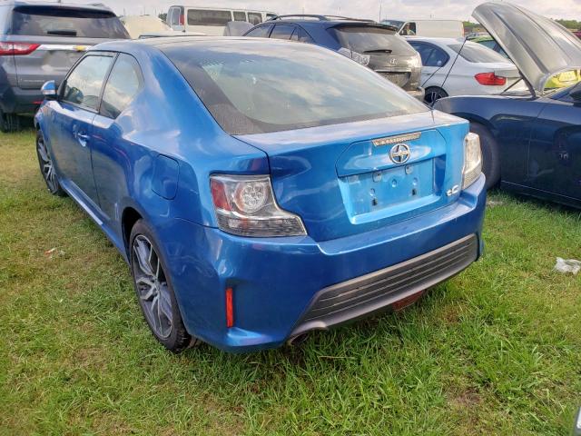 JTKJF5C79F3094467 - 2015 TOYOTA SCION TC BLUE photo 3