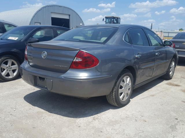 2G4WC532551330848 - 2005 BUICK LACROSSE C GRAY photo 4