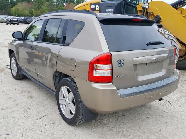 1J8FF47W98D538459 - 2008 JEEP COMPASS SP Сұр фото 3