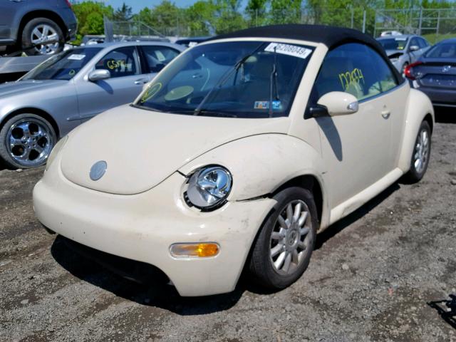 3VWCM31Y25M301054 - 2005 VOLKSWAGEN NEW BEETLE კრემისფერი ფოტო 2