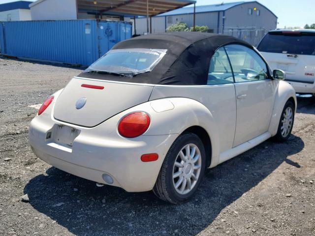 3VWCM31Y25M301054 - 2005 VOLKSWAGEN NEW BEETLE კრემისფერი ფოტო 4