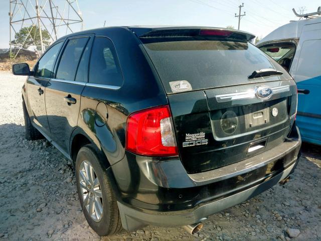 2FMDK3KC4BBA37943 - 2011 FORD EDGE LIMIT BLACK photo 3