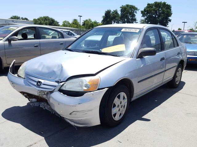 2HGES15153H512295 - 2003 HONDA CIVIC DX SILVER photo 2