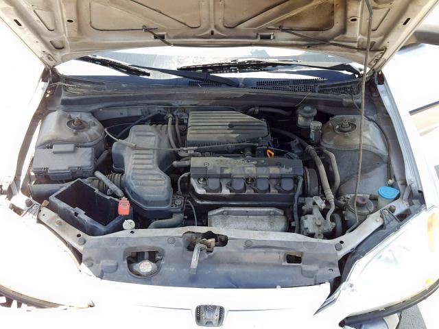 2HGES15153H512295 - 2003 HONDA CIVIC DX SILVER photo 7