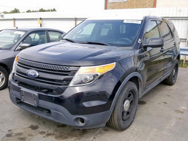 1FM5K8ARXDGC72821 - 2013 FORD EXPLORER P BLACK photo 2