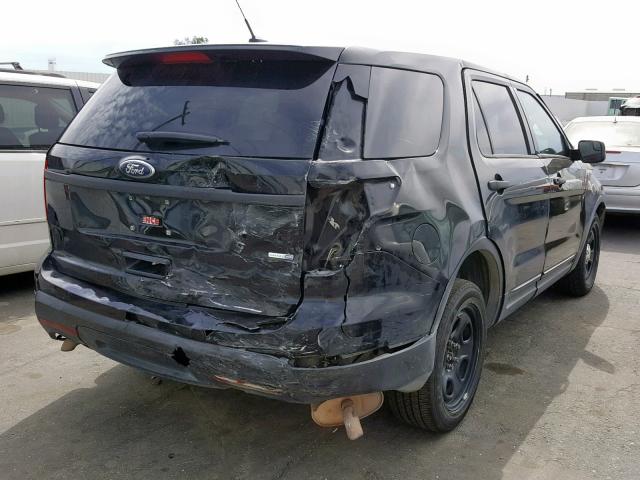 1FM5K8ARXDGC72821 - 2013 FORD EXPLORER P BLACK photo 4