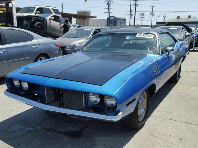 BH23G1B380331 - 1971 PLYMOUTH BARRACUDA BLUE photo 2