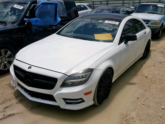 WDDLJ7DB4CA012137 - 2012 MERCEDES-BENZ CLS 550 WHITE photo 2