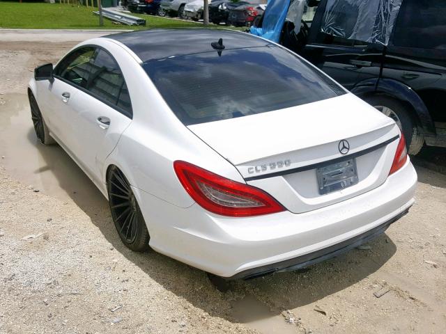 WDDLJ7DB4CA012137 - 2012 MERCEDES-BENZ CLS 550 WHITE photo 3