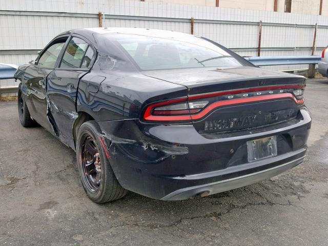 2C3CDXAG3HH652595 - 2017 DODGE CHARGER PO BLACK photo 3