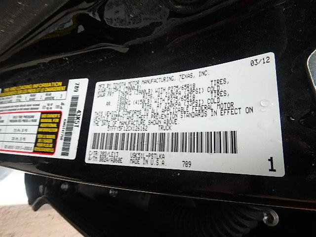 5TFFY5F12CX126162 - 2012 TOYOTA TUNDRA CRE BLACK photo 10