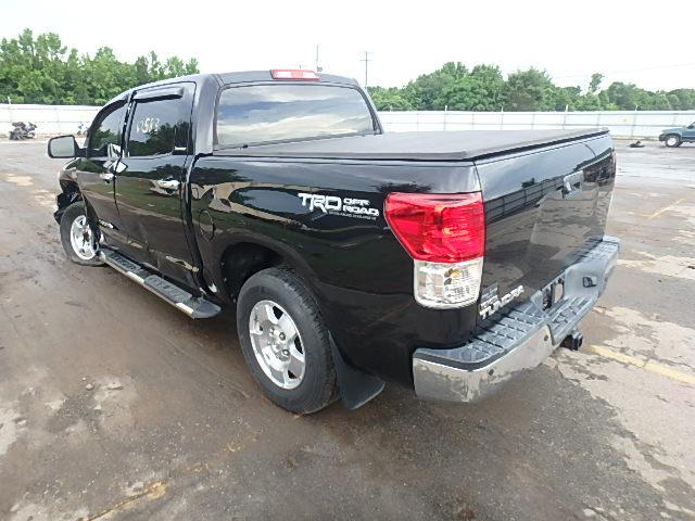 5TFFY5F12CX126162 - 2012 TOYOTA TUNDRA CRE BLACK photo 3