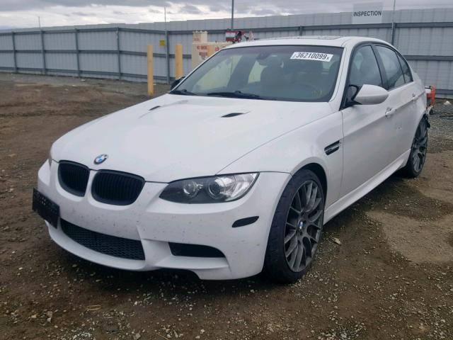 WBSVA935X8E041712 - 2008 BMW M3 WHITE photo 2