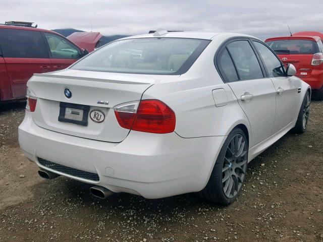 WBSVA935X8E041712 - 2008 BMW M3 WHITE photo 4