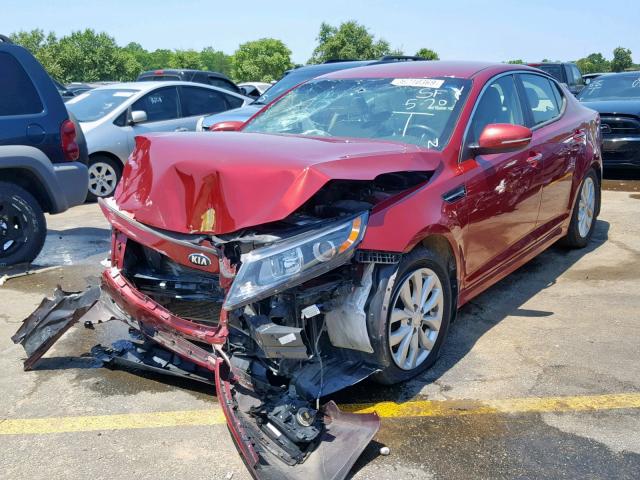 5XXGN4A78EG337931 - 2014 KIA OPTIMA EX MAROON photo 2